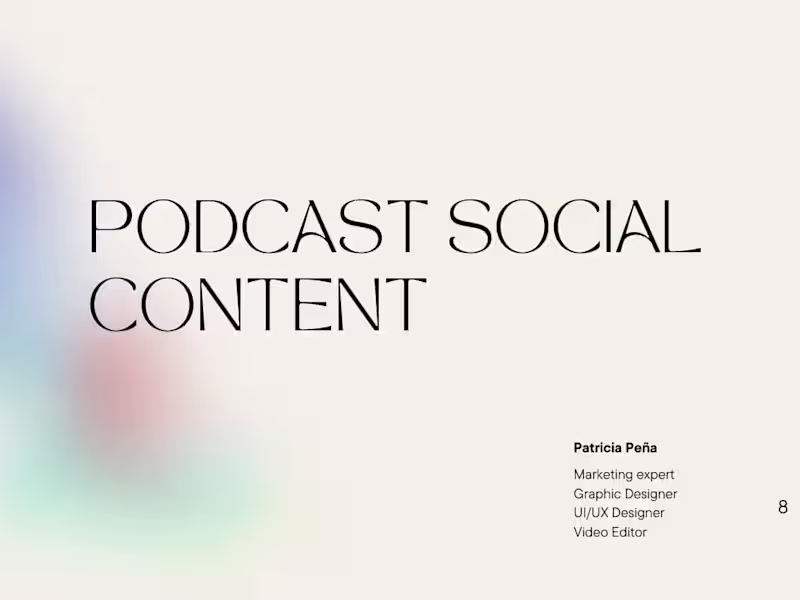 Cover image for 🎙️Pod to Perfection | Podcast Social Content + Video Editing