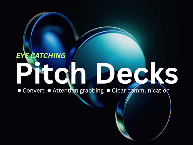 Cover image for Investor-Ready Pitch Decks That Tell a Story & Close Deals!