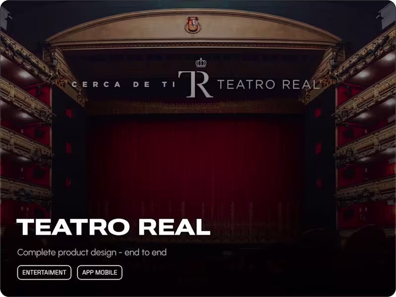 Cover image for Teatro Real Madrid - App for tickets