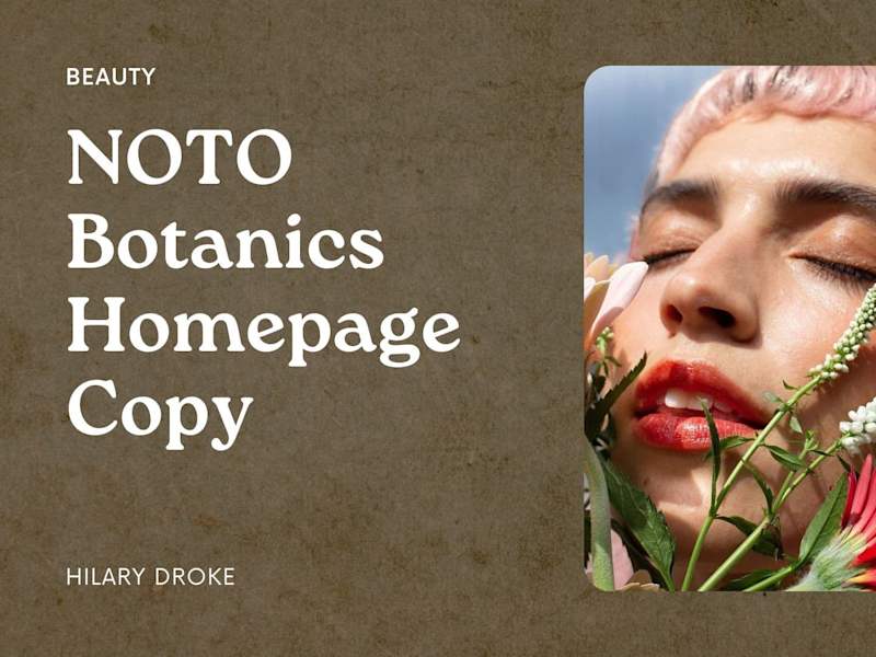 Cover image for Homepage Copy: NOTO Botanics 