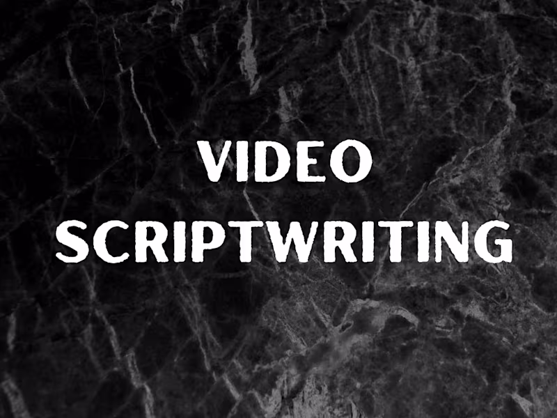 Cover image for Video Scriptwriting Samples