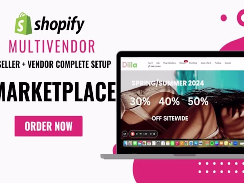 Cover image for I will build shopify multi vendor shopify ecommerce website