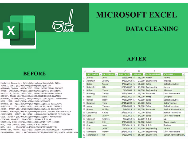 Cover image for Clean and Organize Your Data in Excel for Accurate Analysis