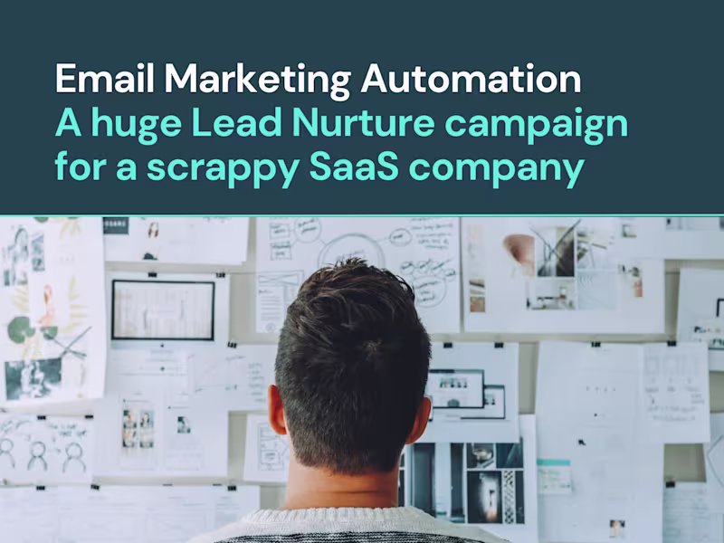 Cover image for Strategy: A 19-step lead nurture plan for a SaaS company