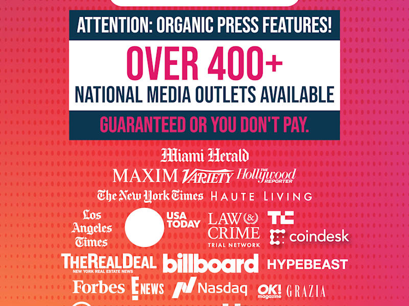 Cover image for Guaranteed Media Placement | Organic Press Placement | PR Expert