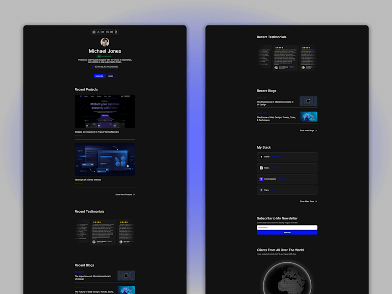 Cover image for FreelanceHub - Professional Personal Website
