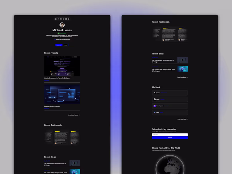 Cover image for FreelanceHub - Professional Personal Website
