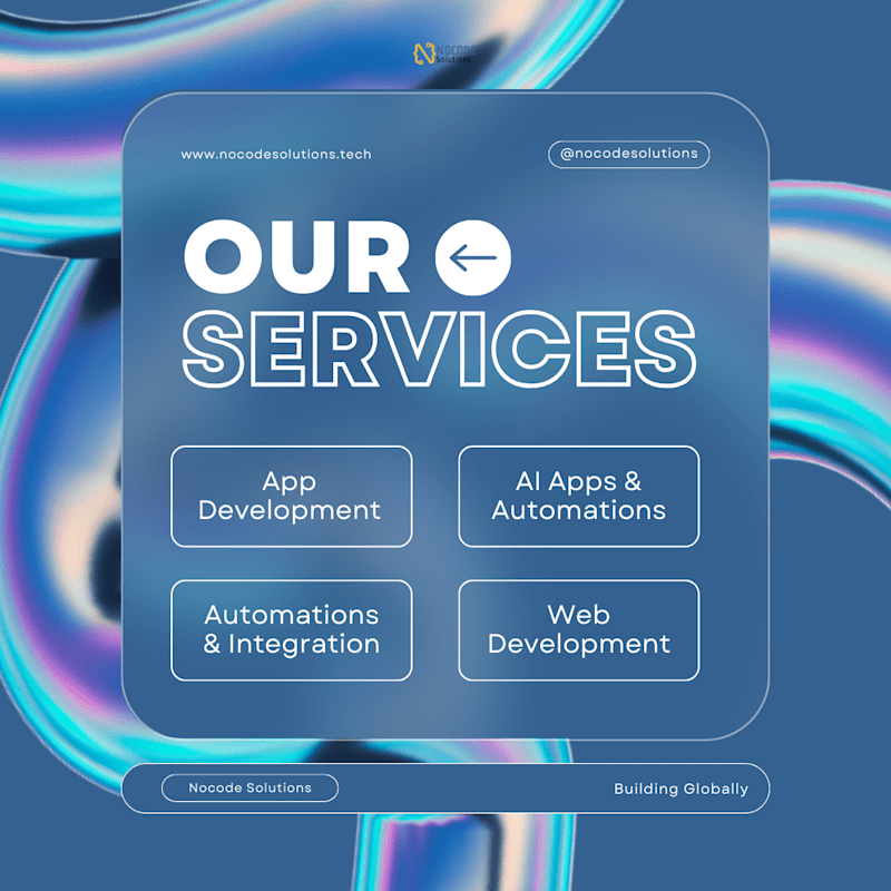 Cover image for Nocode Website and Automation Services