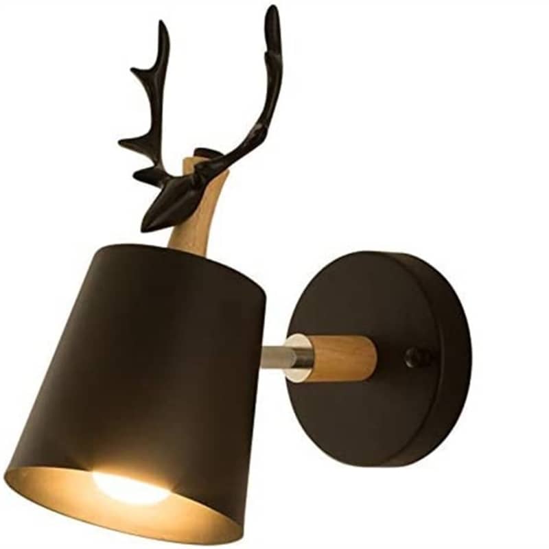 Cover image for Antler lampshade E27 Base Adjustable Light Beam for Bedside Lam…