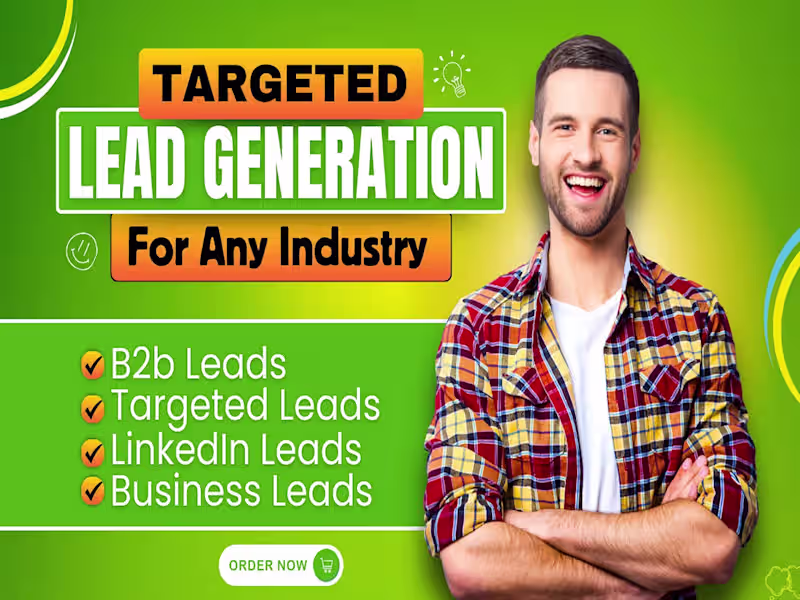 Cover image for You will get collect E commerce lead, Roofing Lead & Clean Leads