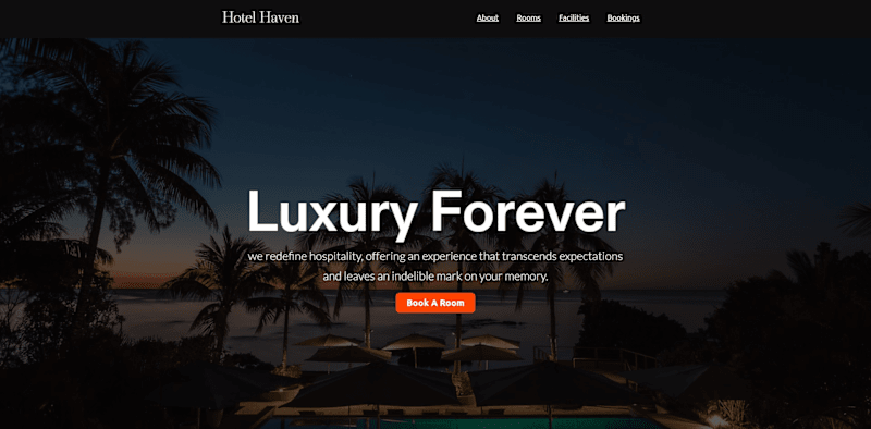 Cover image for Hotel Website