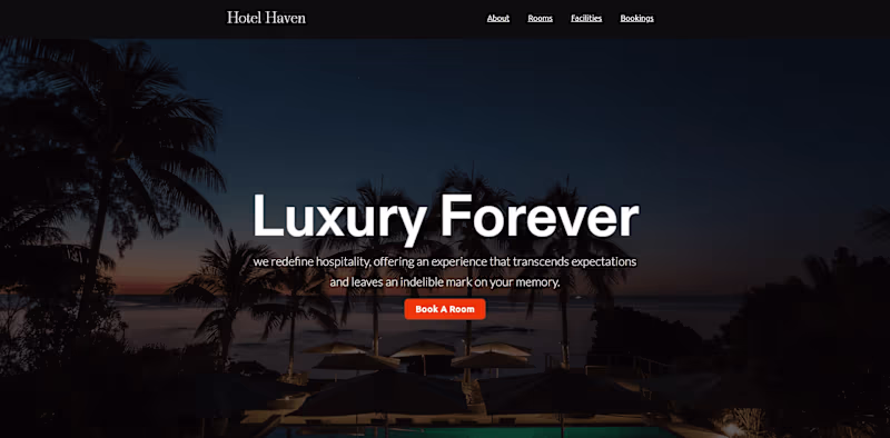 Cover image for Hotel Website