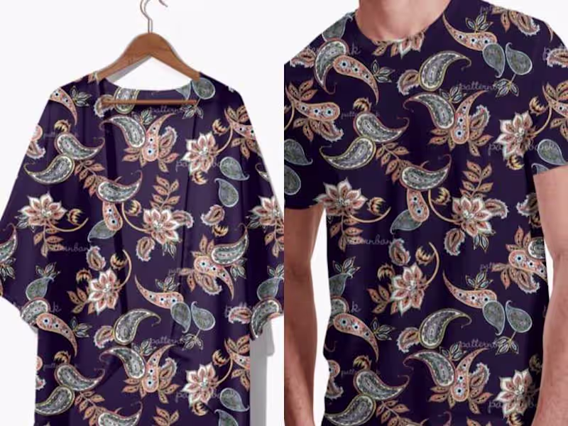 Cover image for Textile pattern repeat for fashion or home decor