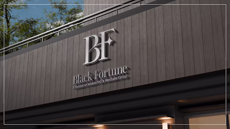 Cover image for Black Fortune I Dubai Retail Brand I Brand Identity