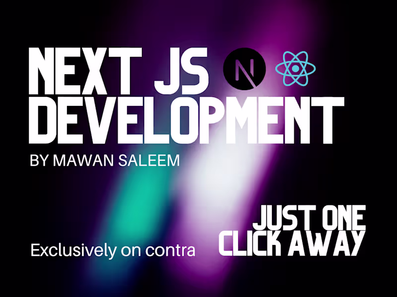 Cover image for Website development with next js