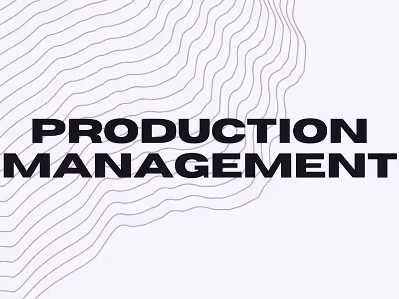Cover image for Production Management