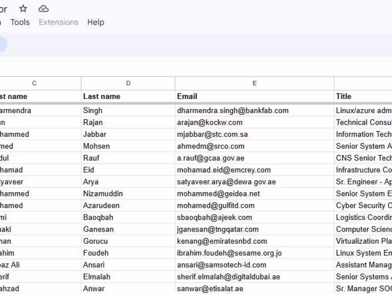 Cover image for 13k+ Contacts from Sales Navigator