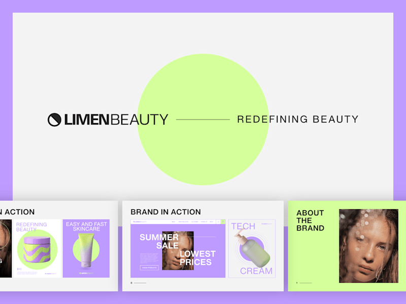 Cover image for Beauty Brand Guidelines Kittl Presentation Template