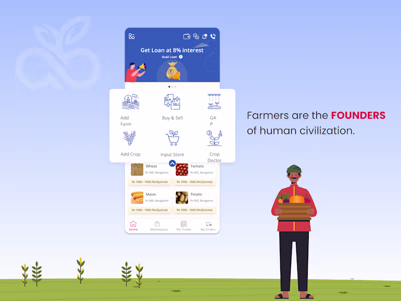 Cover image for A complete one-stop solution for Farmers & Traders