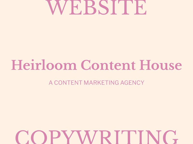 Cover image for Website Copywriting for a Content Marketer