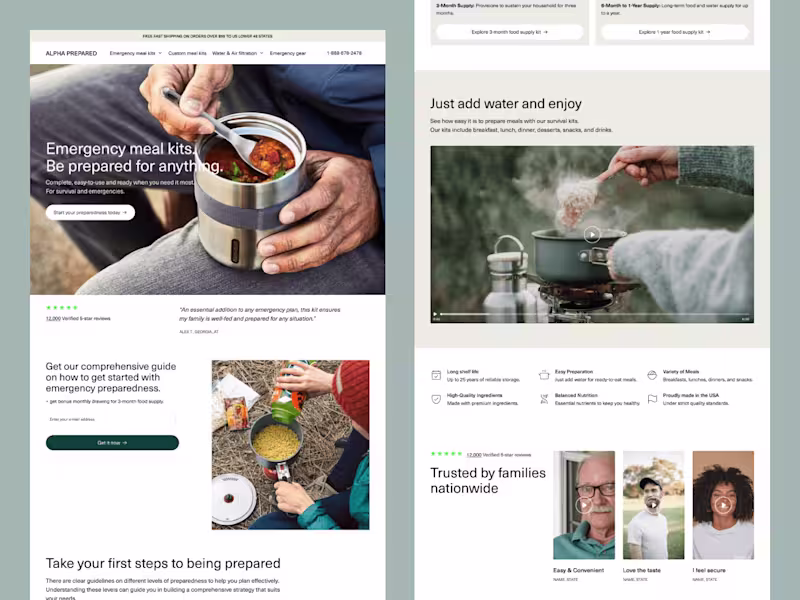 Cover image for Web design / Landing pages