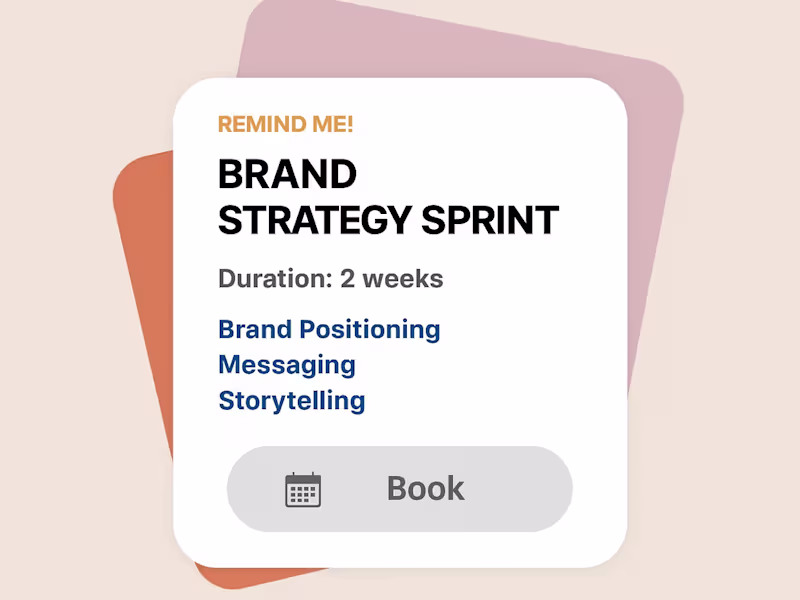 Cover image for Brand Strategy Sprint