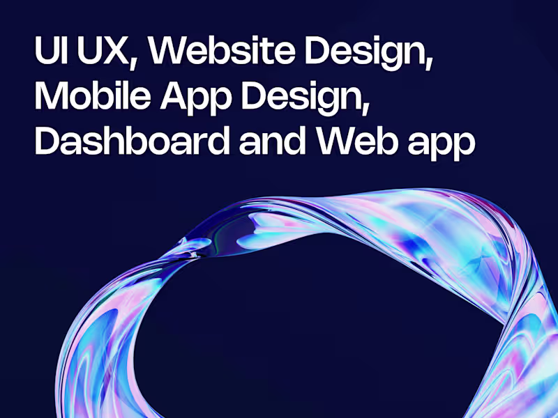 Cover image for UI UX Design - Website, Mobile App, Dashboard, Web application