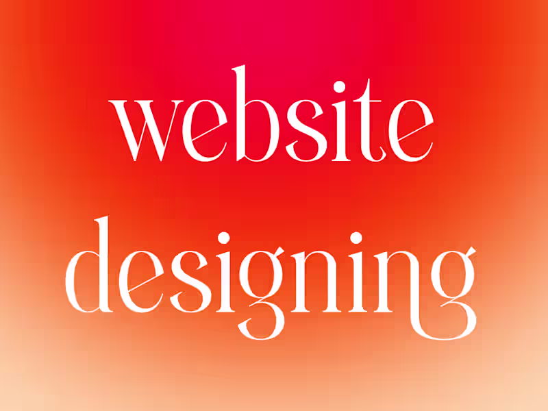 Cover image for Website Design (with front end development)