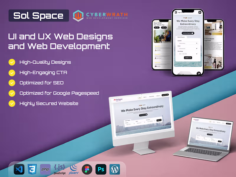 Cover image for Sol Space Real Estate - Web Development and Designs