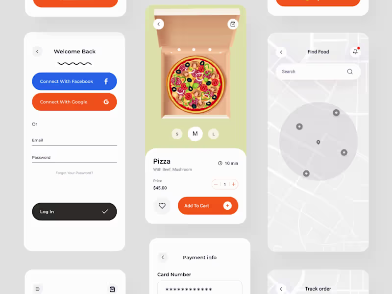 Cover image for Food Delivery - Mobile App Animation