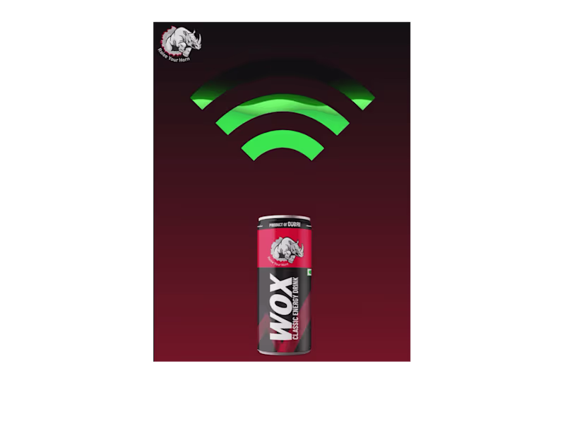 Cover image for MOTION GRAPHIC DESIGN OF WOX ENERGY DRINK PRODUCT