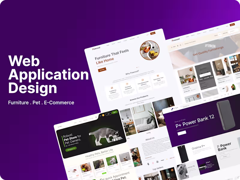 Cover image for WEB APPLICATION UI/UX DESIGN