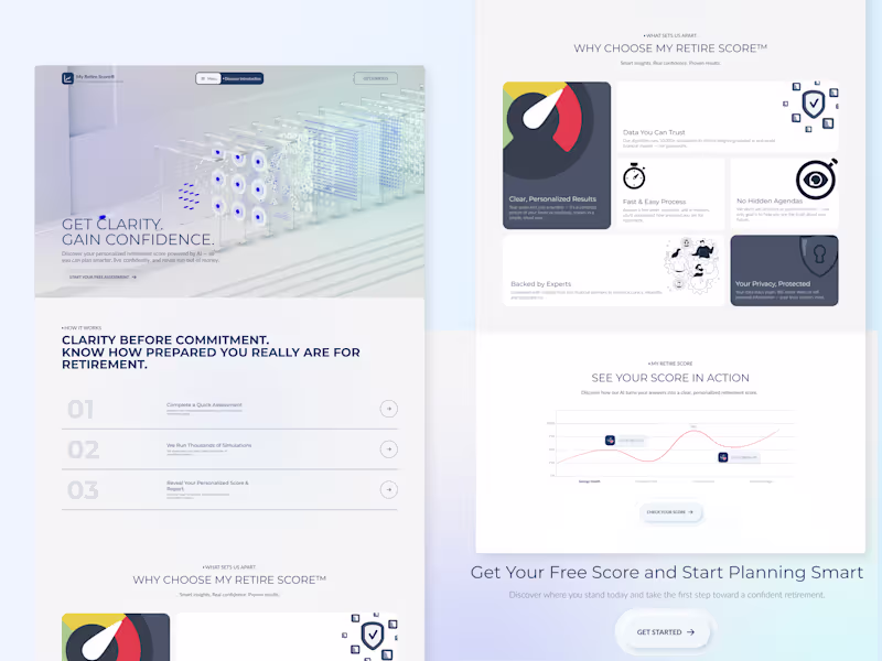 Cover image for My Retire Score® Landing Page Design & Development