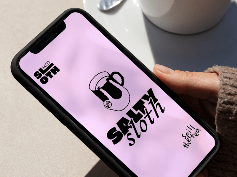 Cover image for Salty Sloth Vegan Cafe Brand Identity