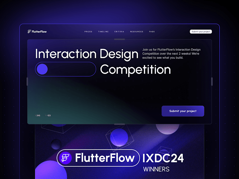 Cover image for FlutterFlow IXDC 2024 · Web Design + Webflow