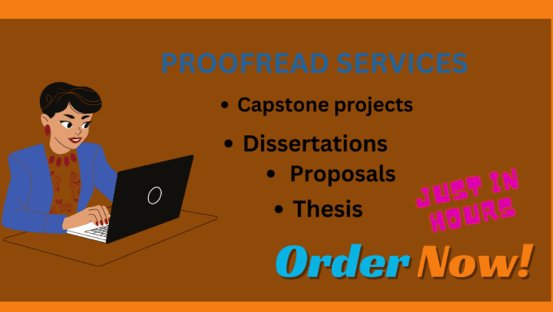 Cover image for I will professionally proofread capstone projects