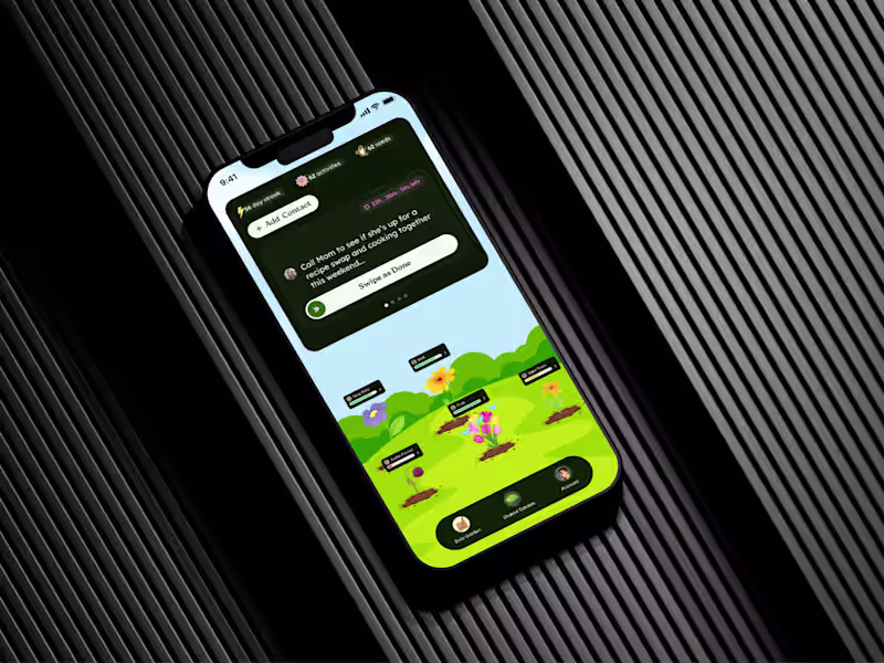 Cover image for Garrden - Relationship Wellness App Design