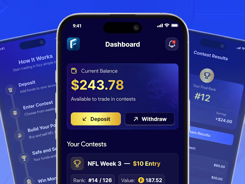 Cover image for Fantasy Sports Trading App Design
