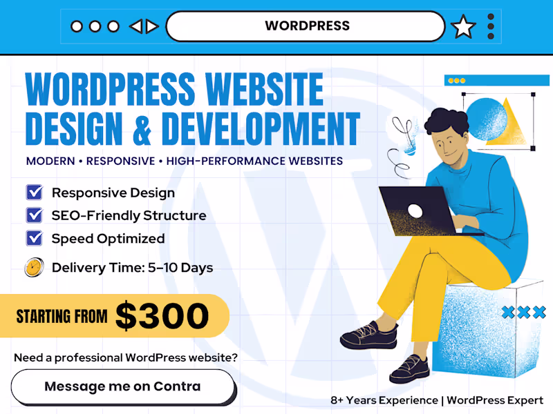 Cover image for WordPress Website Design & Development