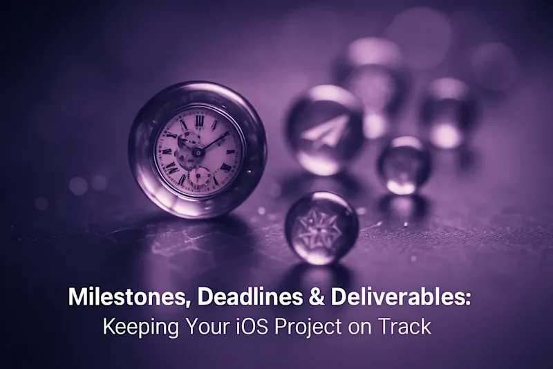 Cover image for Milestones, Deadlines & Deliverables: Keeping Your iOS Project on Track