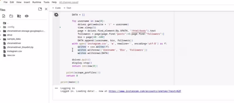 Cover image for Instagram usernames and profiles data extraction