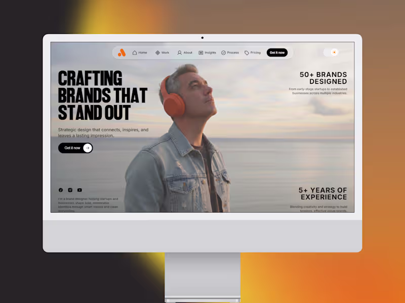 Cover image for Premium Brand Studio Website Concept