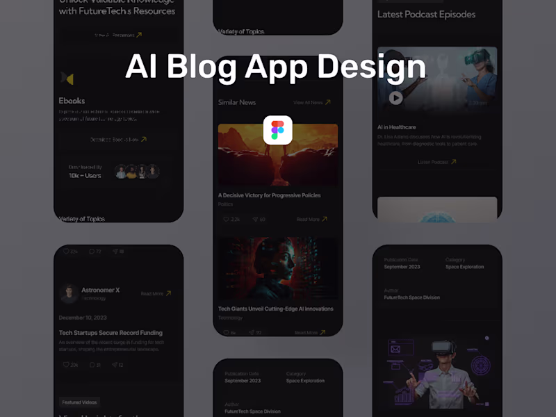 Cover image for AI Blog APP Design