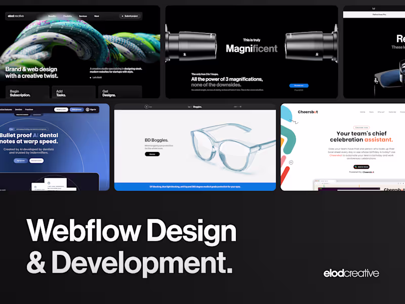 Cover image for Webflow Design & Development.
