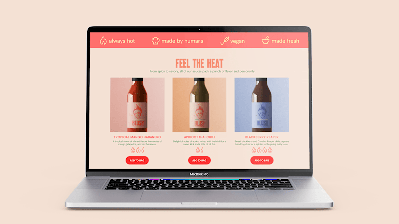 Cover image for Blush Hot Sauce 