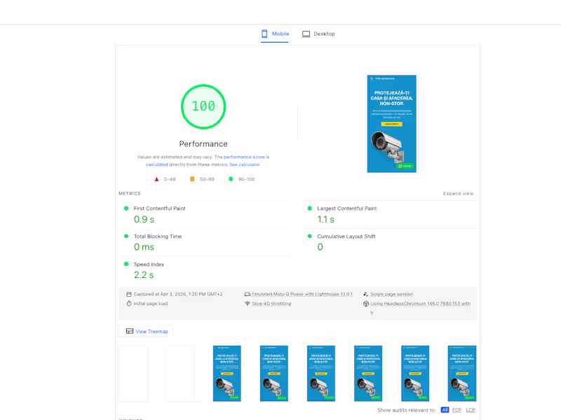 Cover image for Landing Page for CCTV &