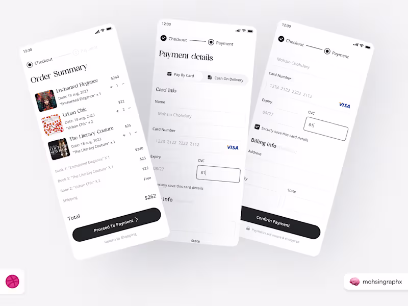 Cover image for ChicReads App Checkout & Payment Flow