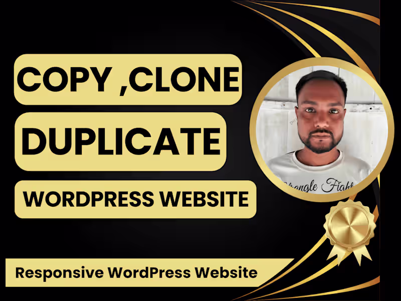 Cover image for I will copy clone website, duplicate & Revamp wordpress website