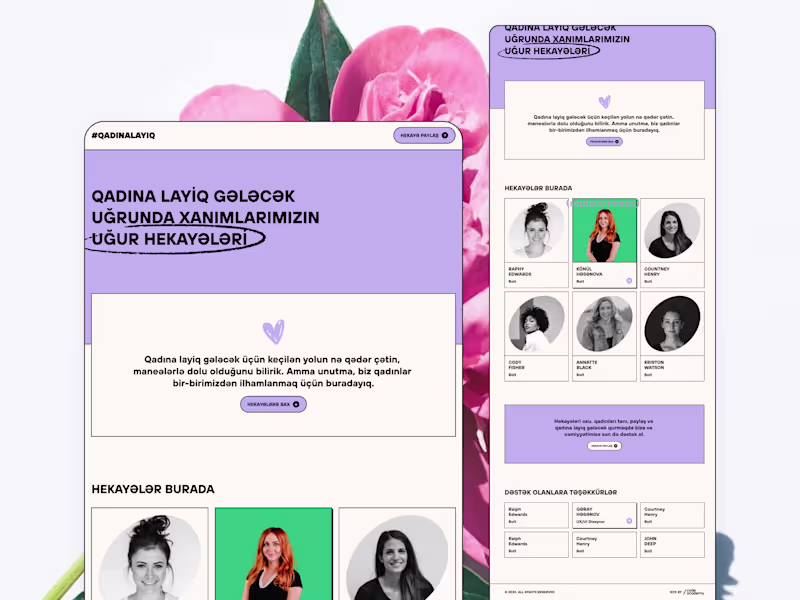 Cover image for #Qadinalayiq Inspiring Women Stories Platform