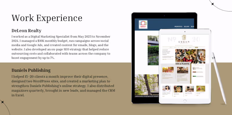 Cover image for Work Experience